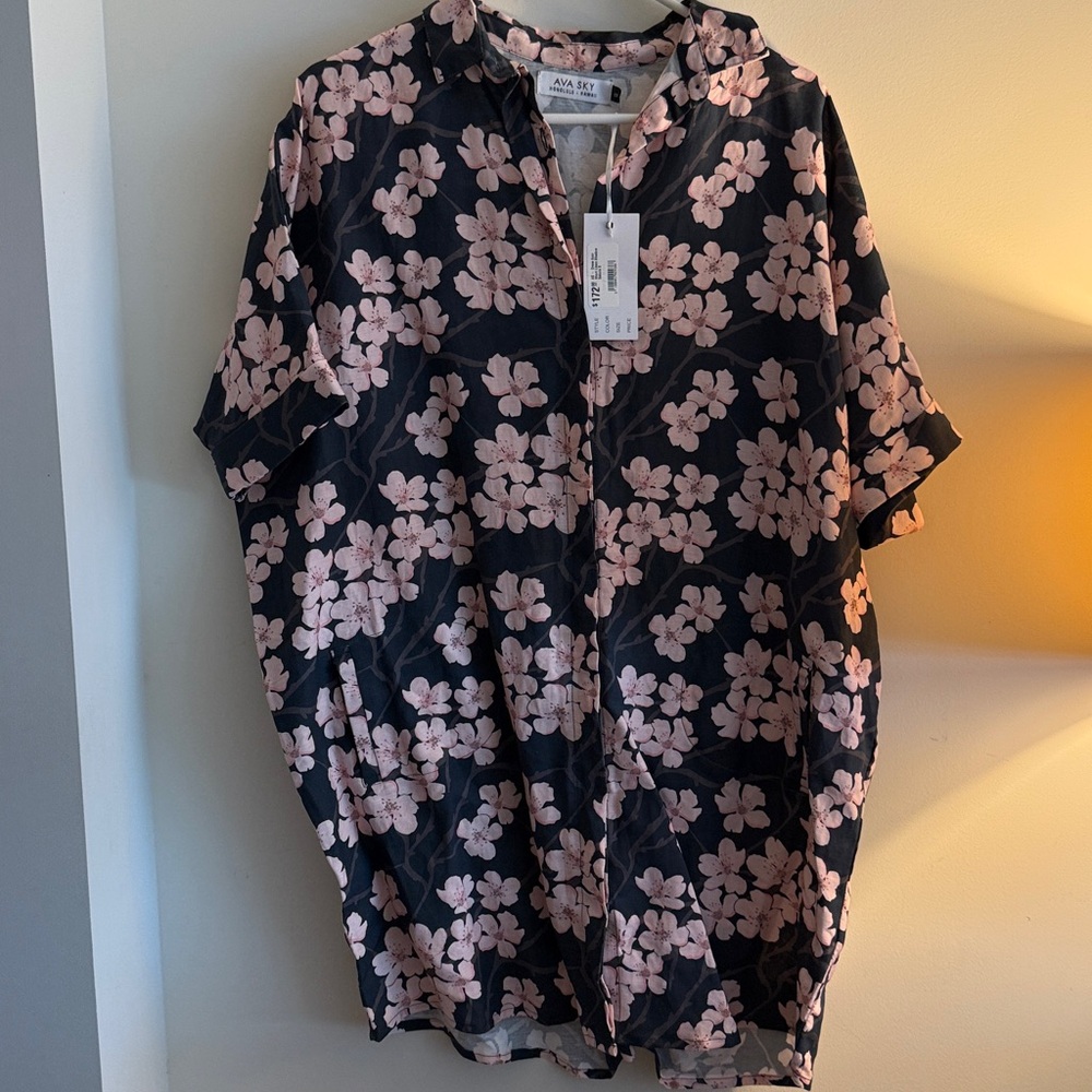 Ava Sky Pink Floral Romper